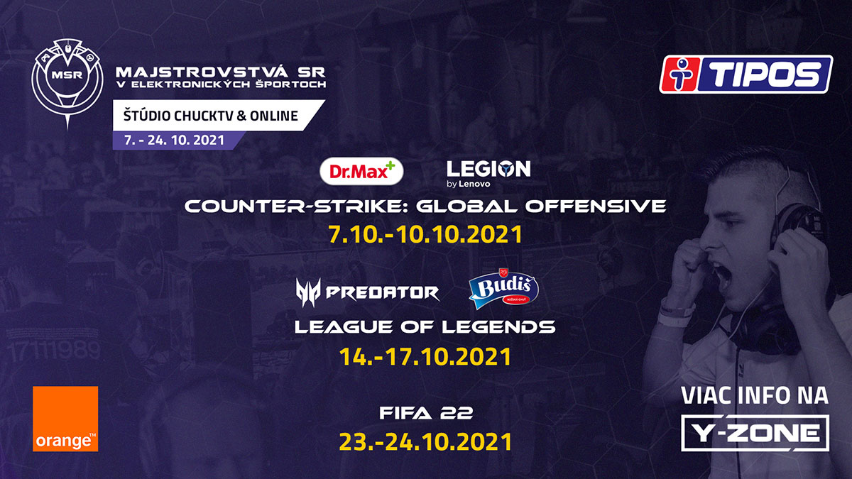 Orange Majstrovstvá SR v elektronických športoch prichádzajú po prvý krát v štúdiovom formáte! Sleduj súboj o rekordný prizepool 12 450€